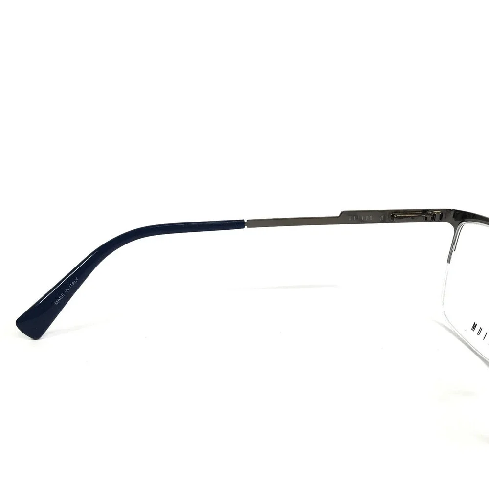 Helium Eyeglasses Frame 4369 MDKBLU Matte Dark Blue Rectangle Half Rim 55-18-150